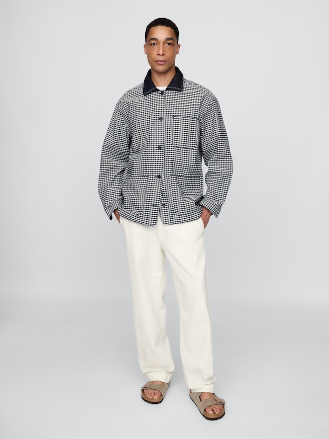 Gap × DÔEN ギンガムチェック デニムジャケット-8