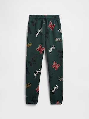 GapKids × ディズニー ミッキーマウス リラックス GAPロゴ ジョガーパンツ