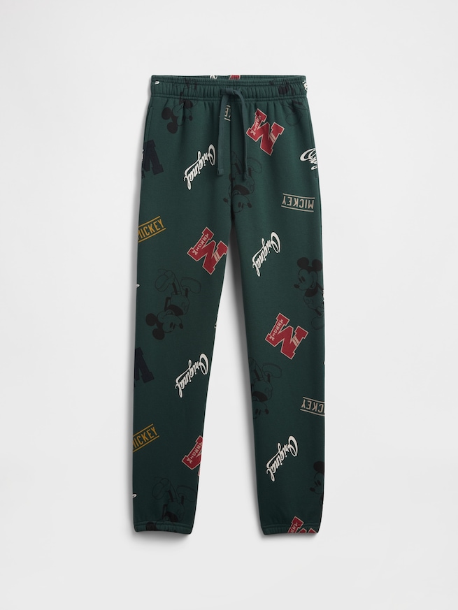 GapKids × ディズニー ミッキーマウス リラックス GAPロゴ ジョガーパンツ-0