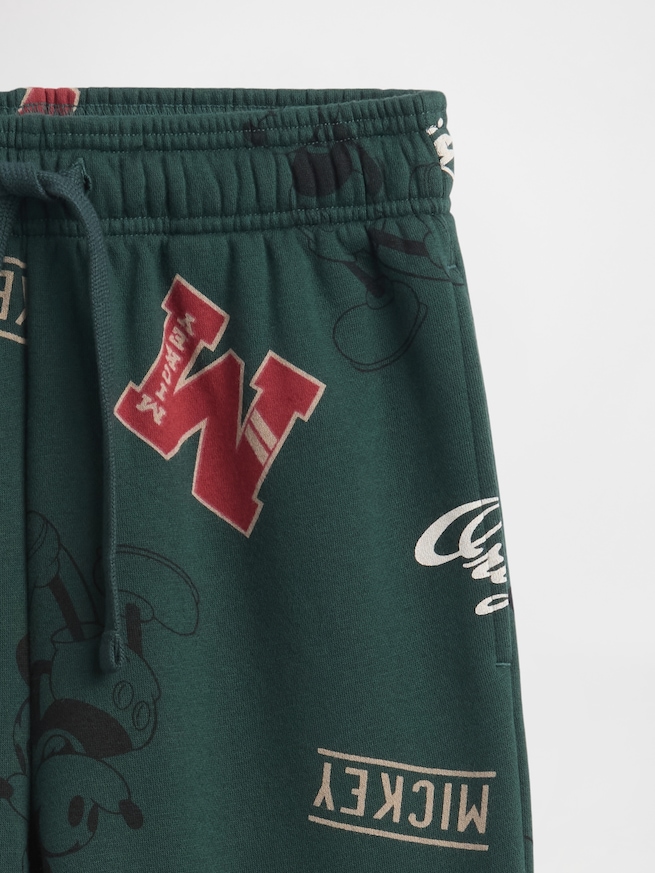 GapKids × ディズニー ミッキーマウス リラックス GAPロゴ ジョガーパンツ-2