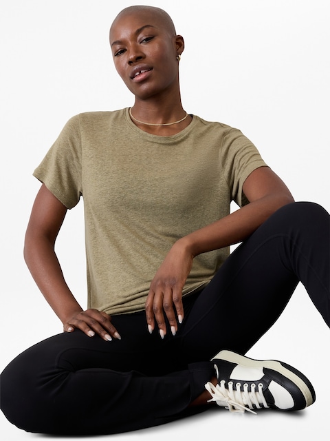 Getaway Linen Blend Tee