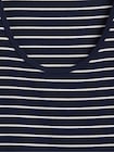 モダン キャップスリーブ クロップドTシャツ-3