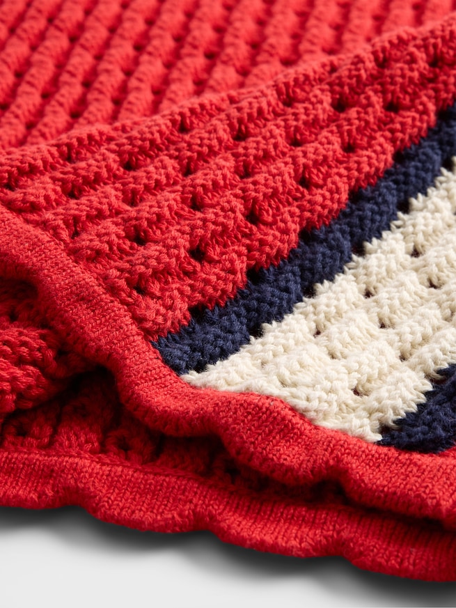 コットン100% クロシェ クロップド タンクトップ-4