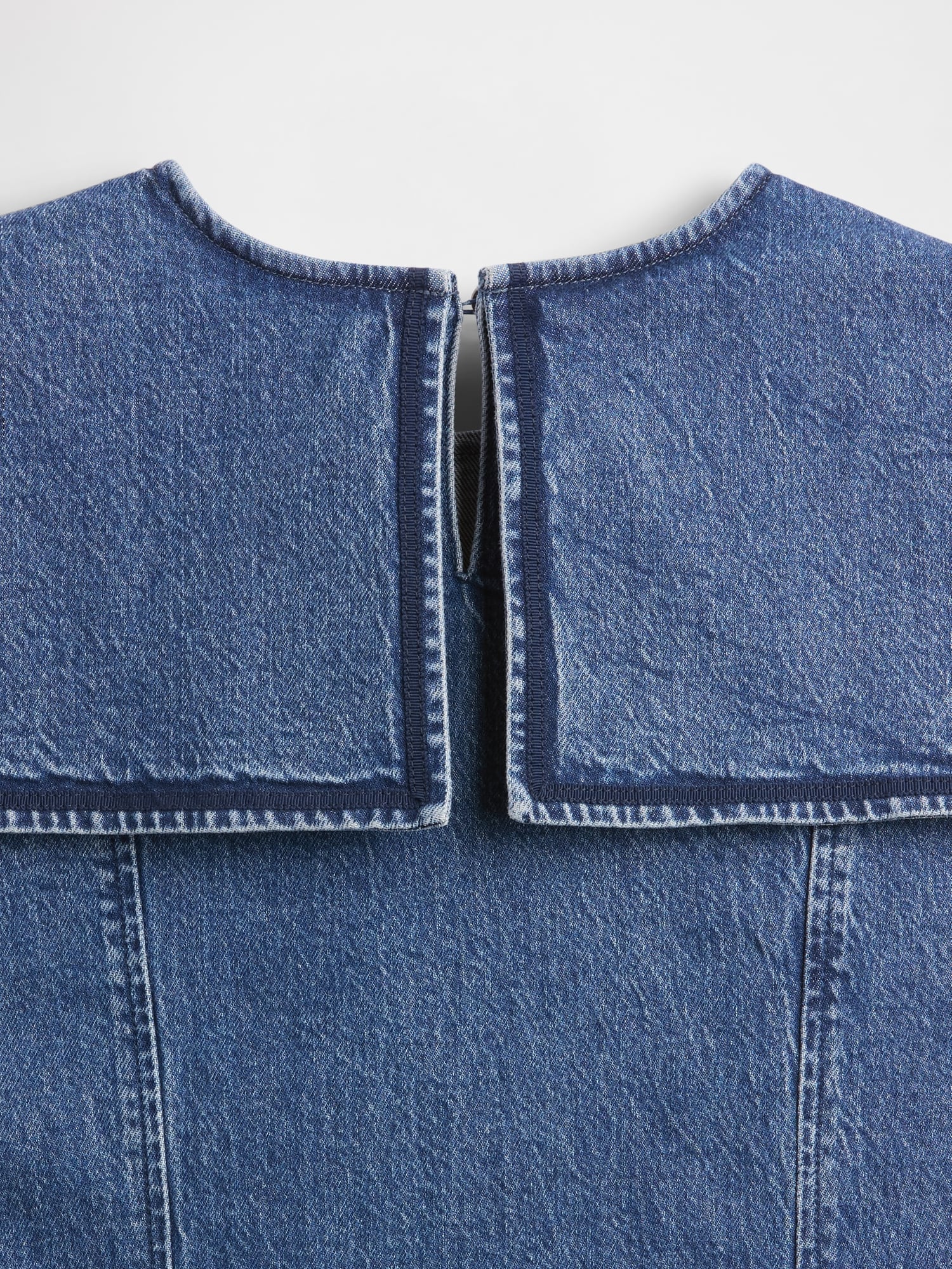 Gap × DÔEN デニム セーラー ミニワンピース-2