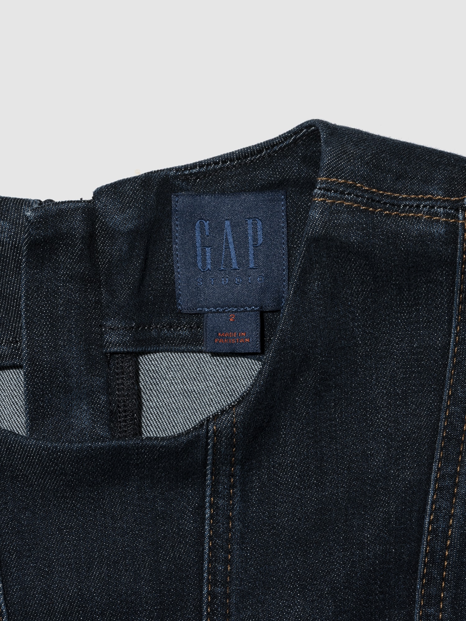 GapStudio シーム デニム ミディドレス-2