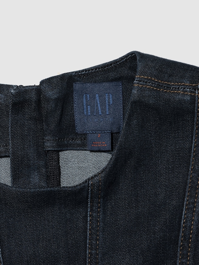 GapStudio シーム デニム ミディドレス-2