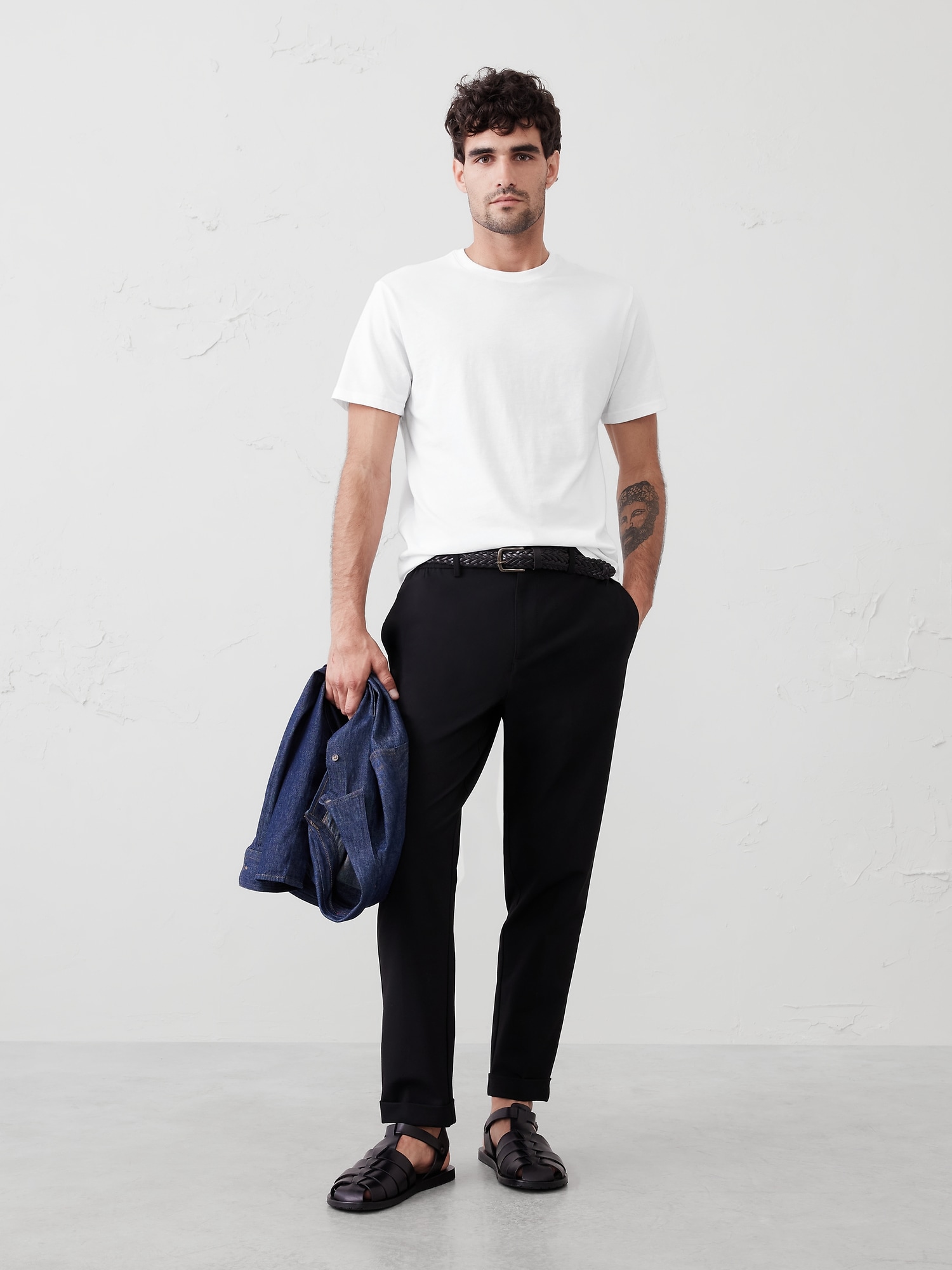 Standard-Fit Premium Wash Crew-Neck T-Shirt