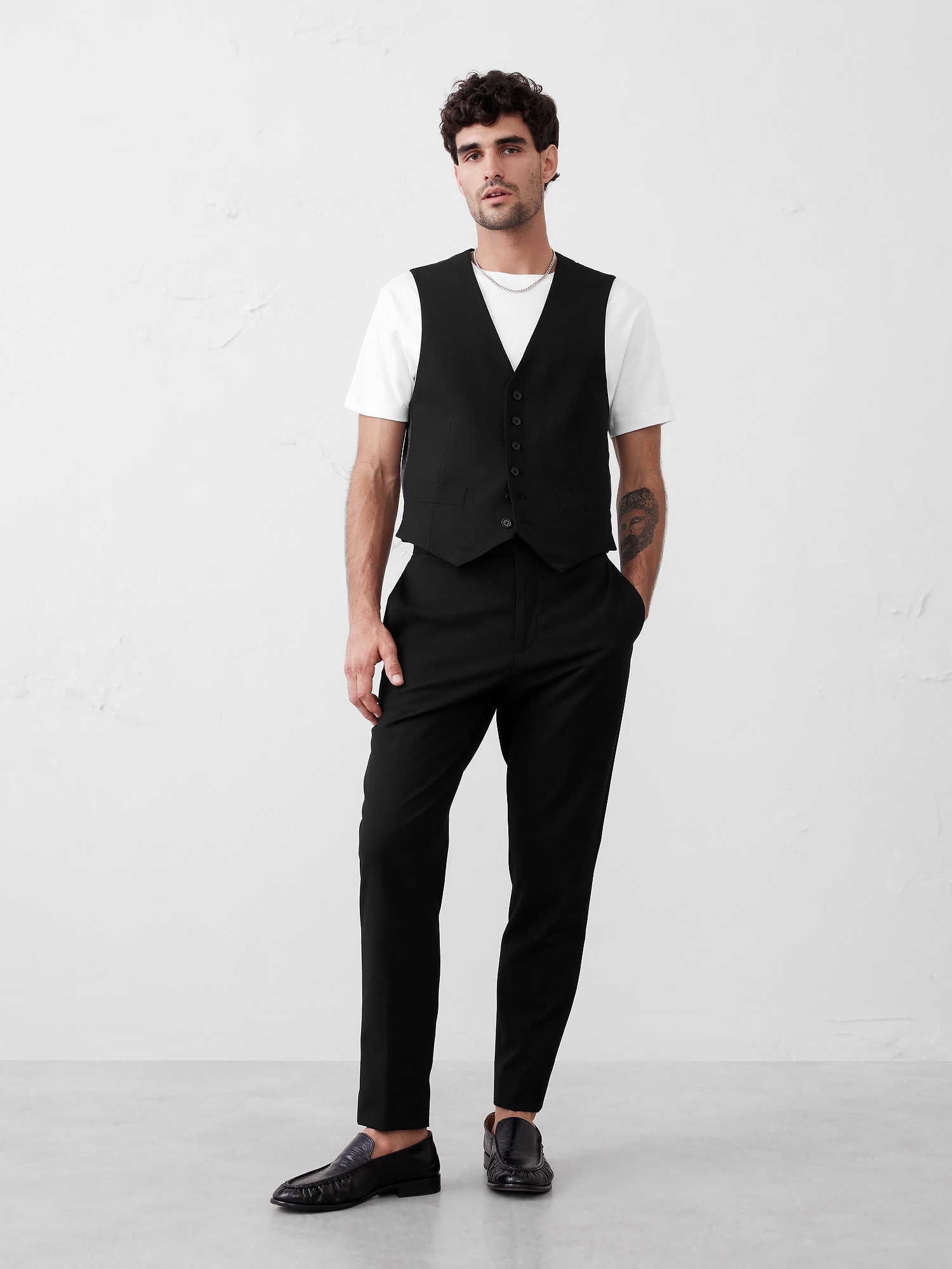 Plain Weave Suit Vest