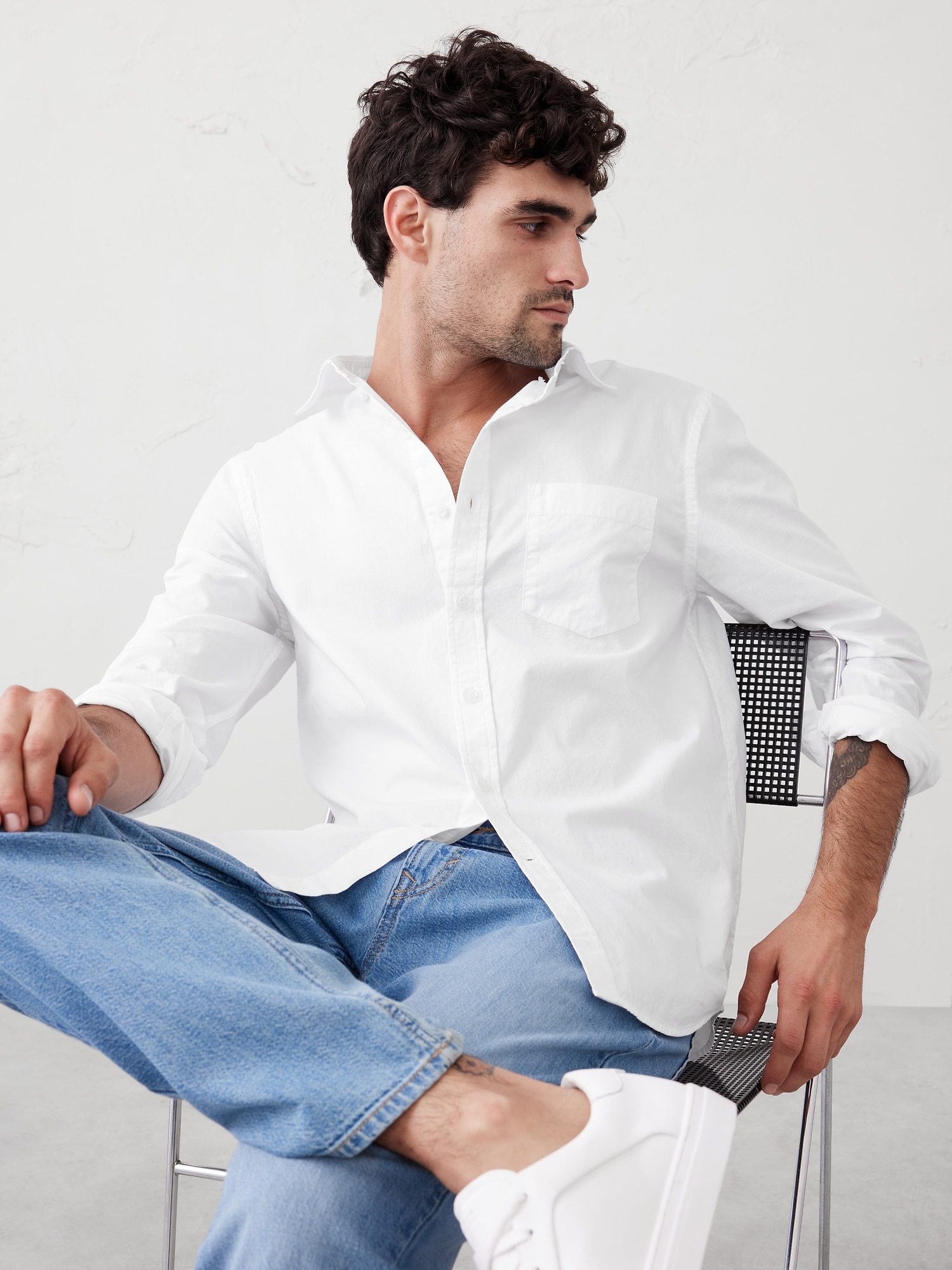 Slim Softwash Cotton Shirt