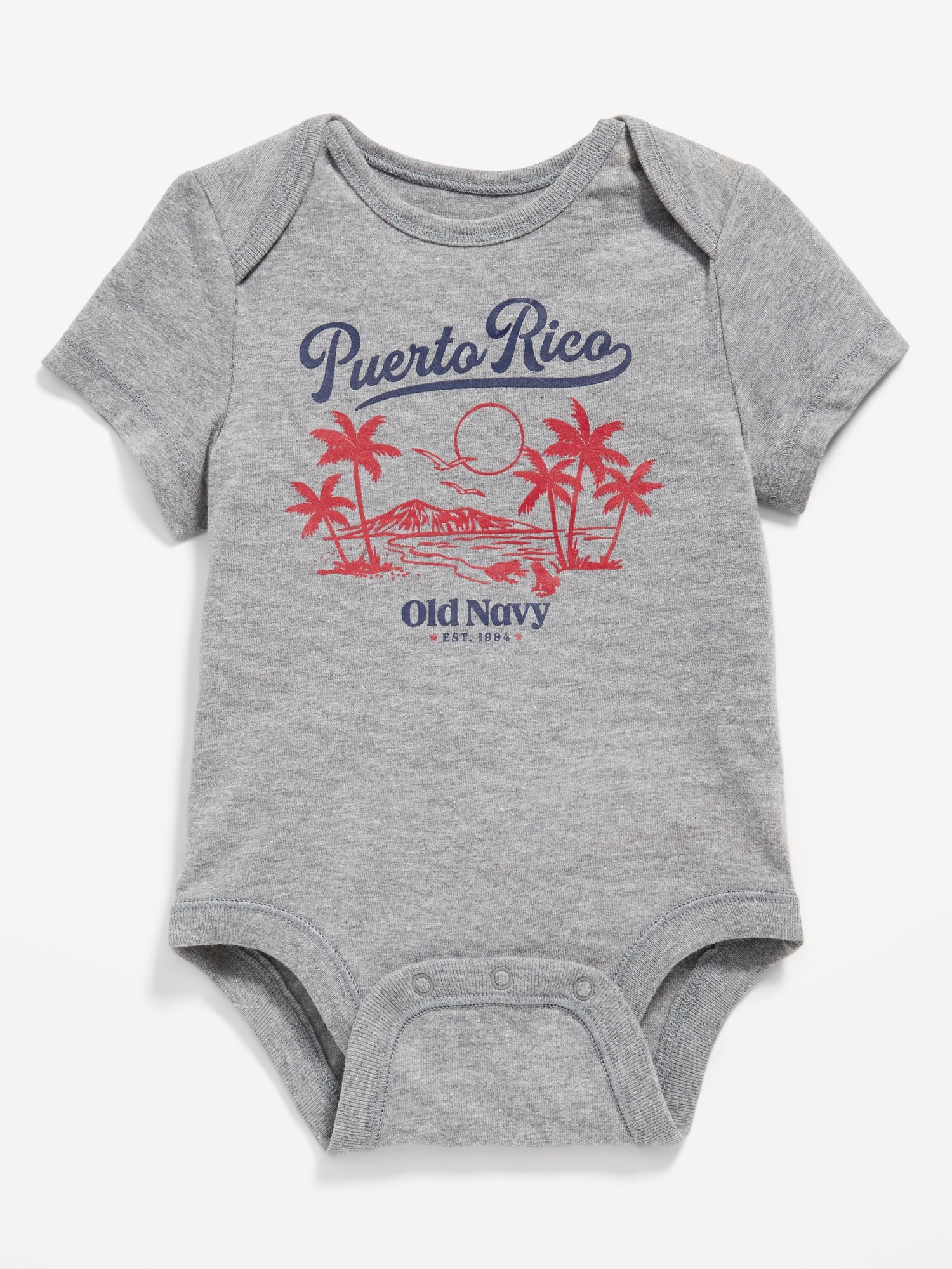 Short-Sleeve Graphic Bodysuit for Baby - Faux
