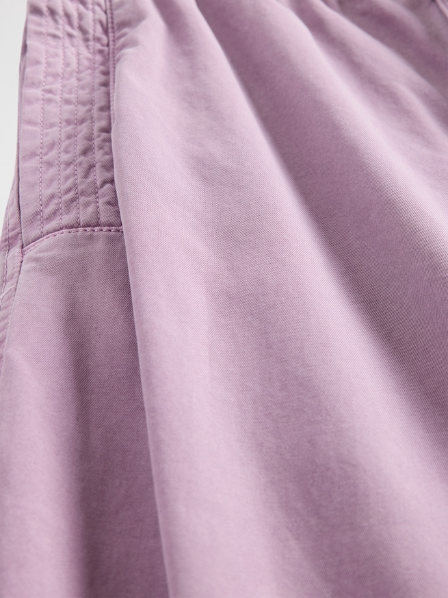 ミッドライズ バレル パラシュートパンツ-7