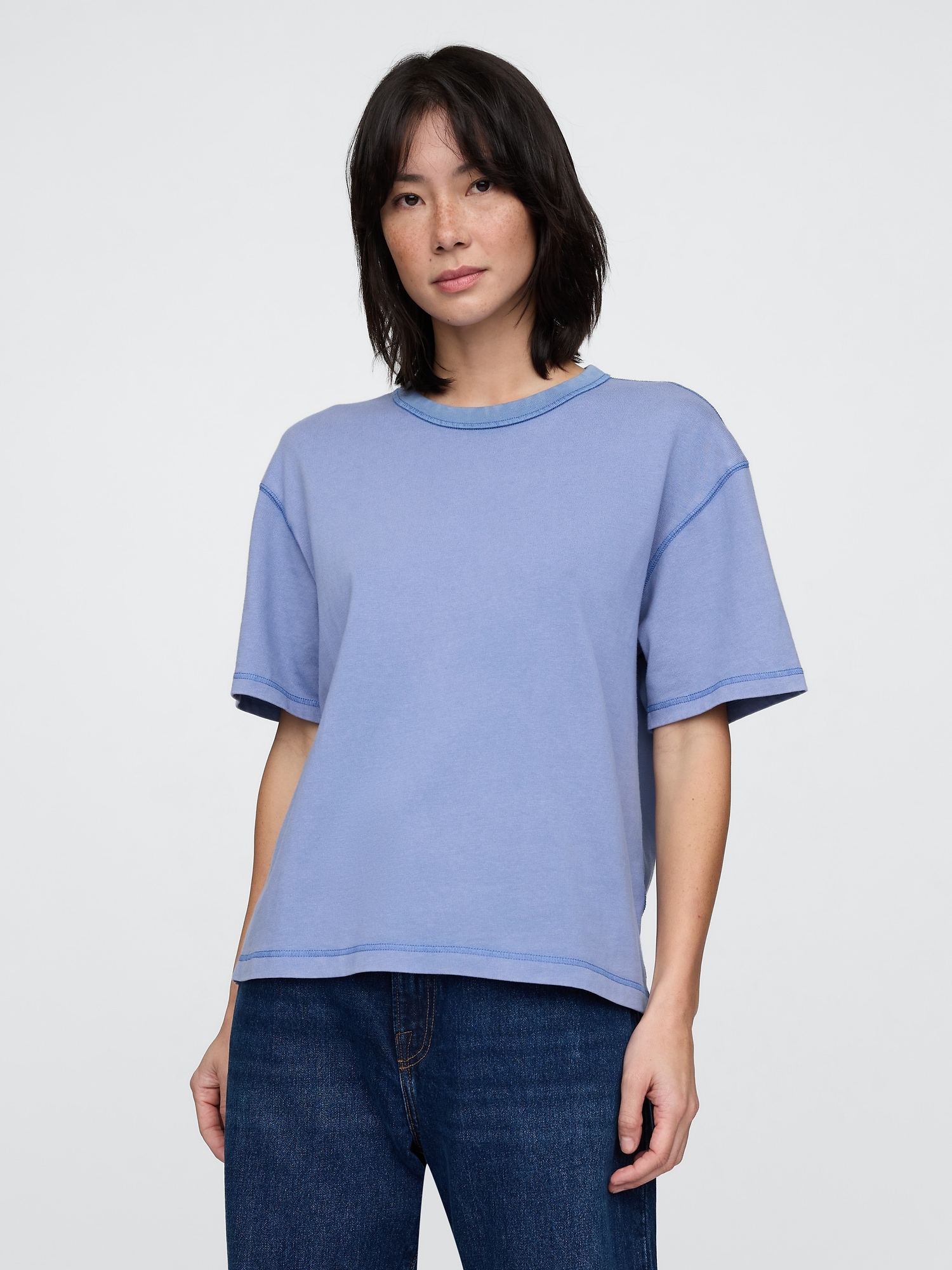 ヘビーウェイト クロップドtシャツ