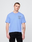 ヘビーウェイト クロップド ラモーンズ グラフィックTシャツ-1
