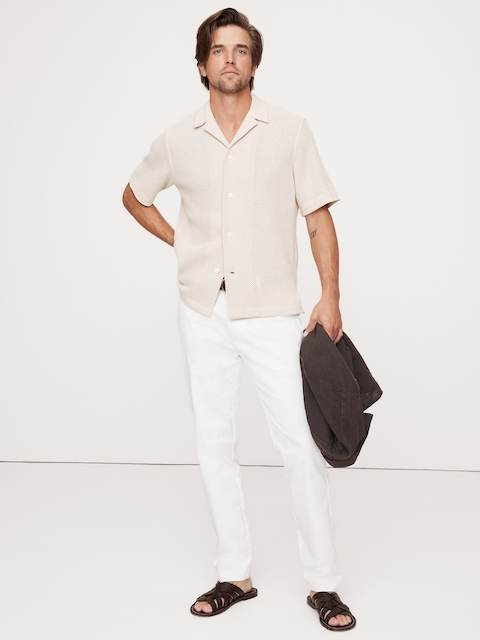CHINO ÉTROIT EN TISSU ITALIEN EXTENSIBLE