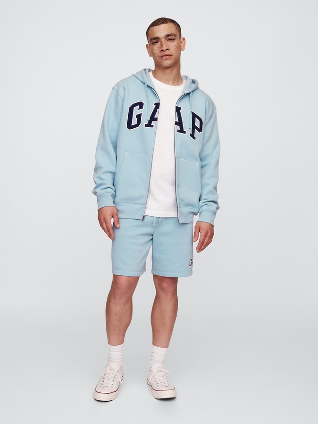 リラックス GAPロゴ ジップアップパーカー-2