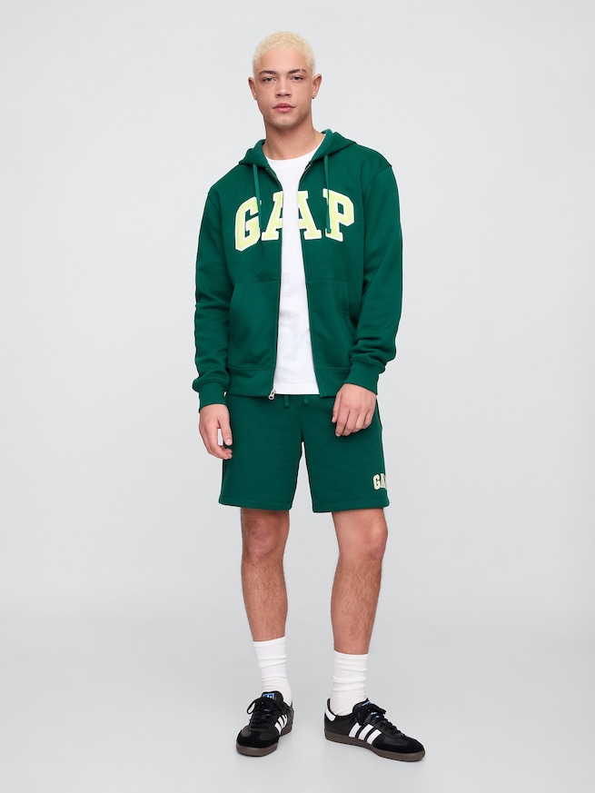 リラックス GAPロゴ ジップアップパーカー-2