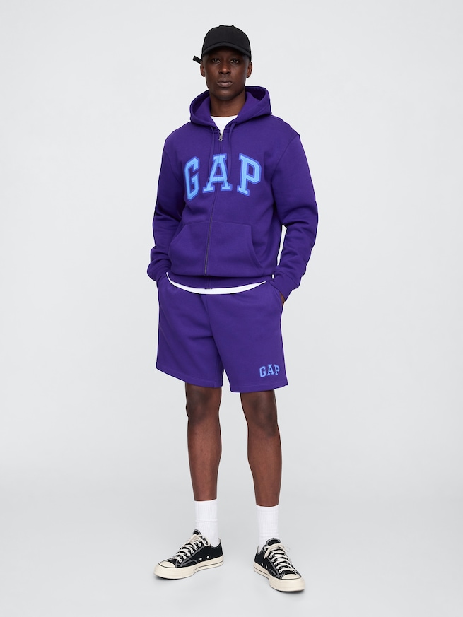 リラックス GAPロゴ ジップアップパーカー-2