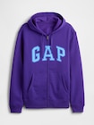 リラックス GAPロゴ ジップアップパーカー-3