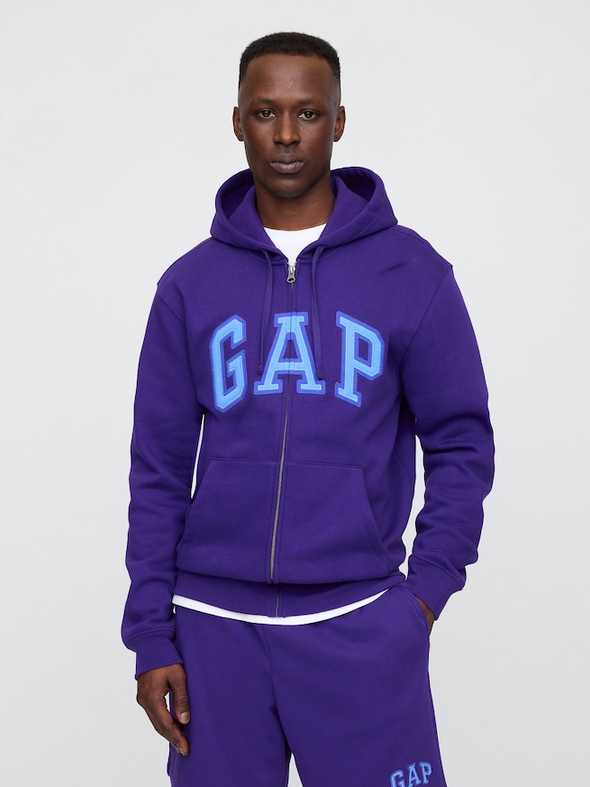 リラックス GAPロゴ ジップアップパーカー-0