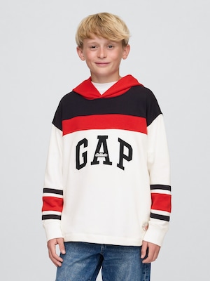 ヴィンテージソフト カラーブロック GAP Athleticロゴ パーカー (キッズ)