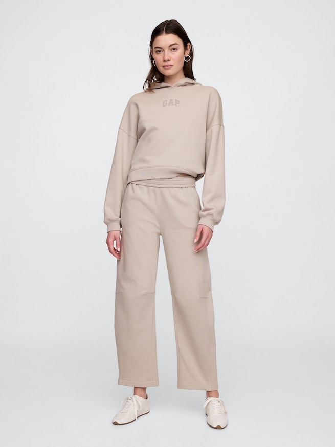 リラックス ミニGAPロゴ クロップドパーカー-2