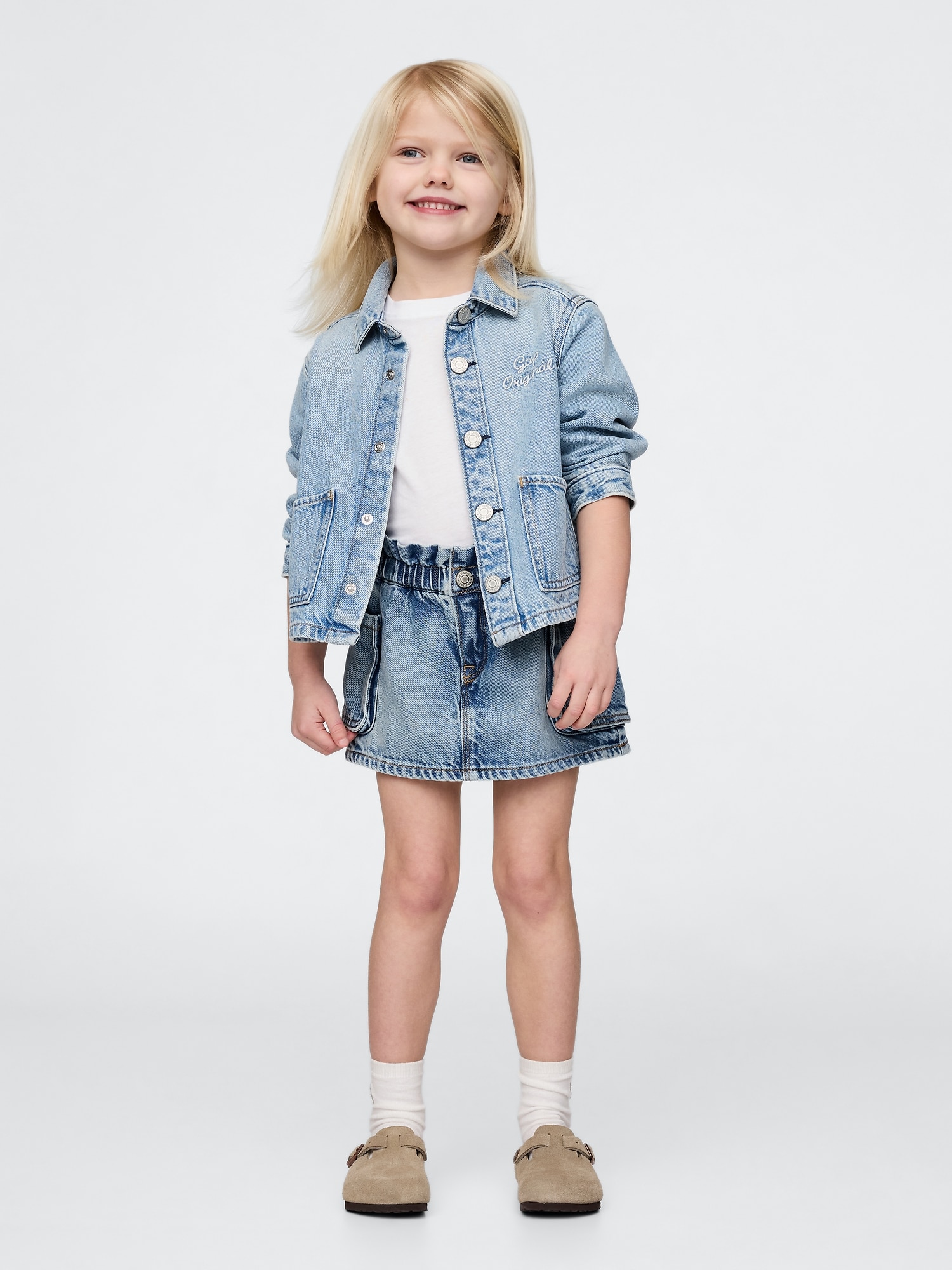 Gap ウルトラソフト デニム カーゴスコート (幼児・ベビー) Gap ウルトラソフト デニム カーゴスコート (幼児・ベビー)