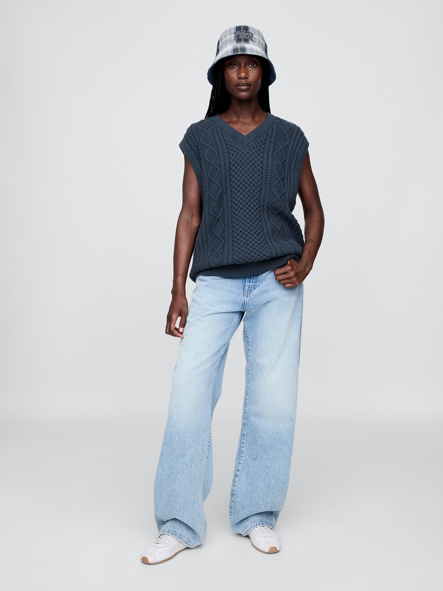 Gap × Malbon ケーブルニットベスト-6
