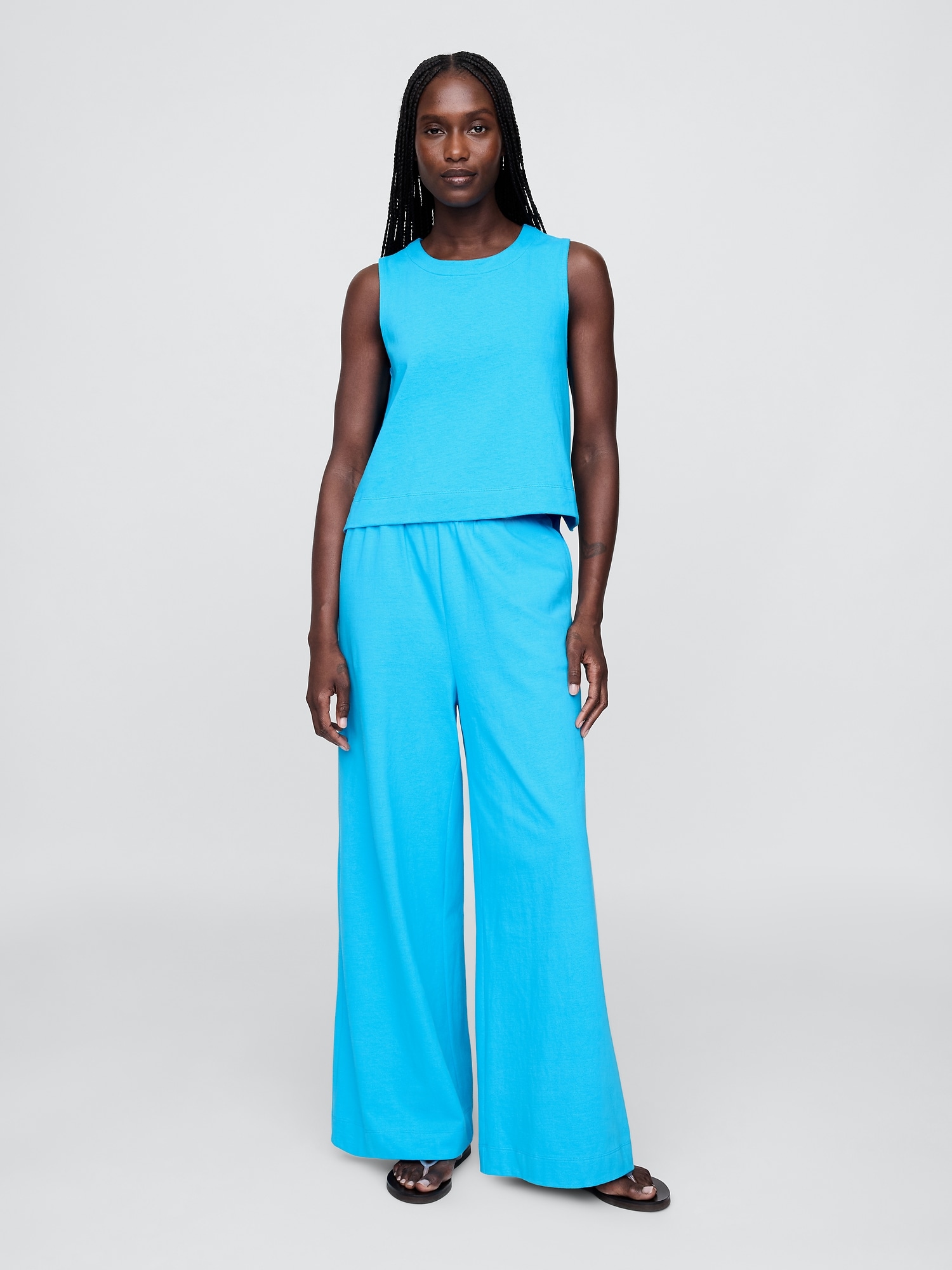 UltraSoft Denim Shell Tank Top