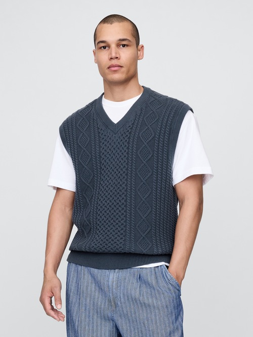 Gap × Malbon ケーブルニットベスト