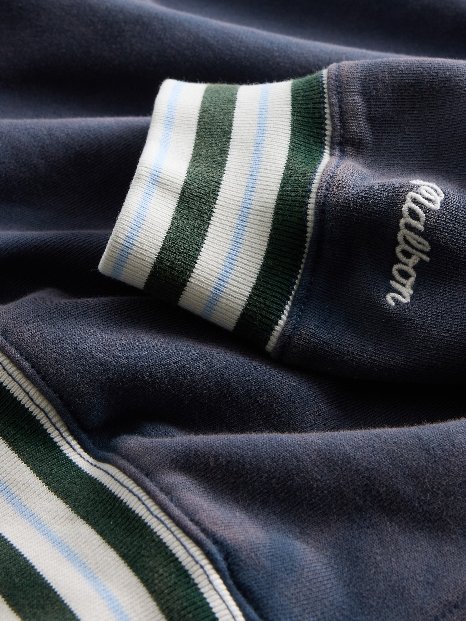 Gap × Malbon ヘビーウェイト ロゴ 1/4ジップアップ トレーナー-6