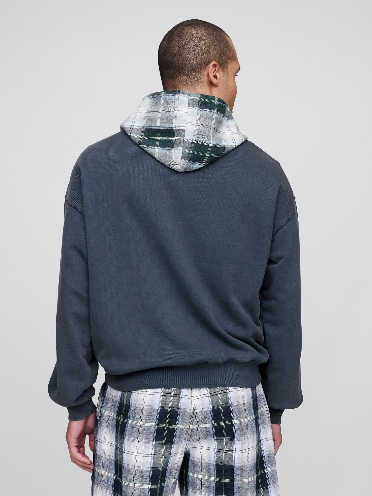 Gap × Malbon ヘビーウェイト フレンチテリー ロゴパーカー-5