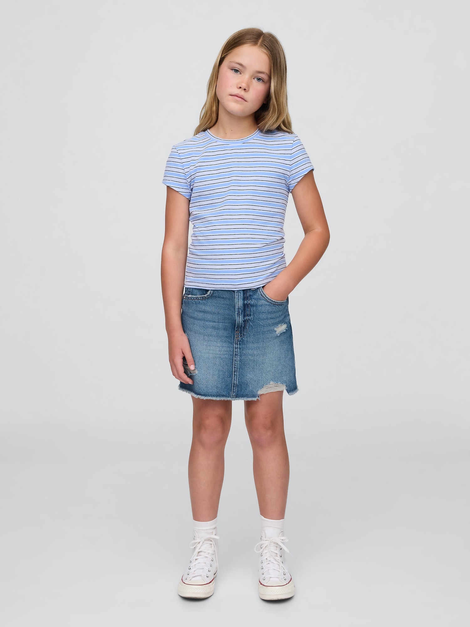 Gap ハイライズ デニムスカート (キッズ) Gap ハイライズ デニムスカート (キッズ)