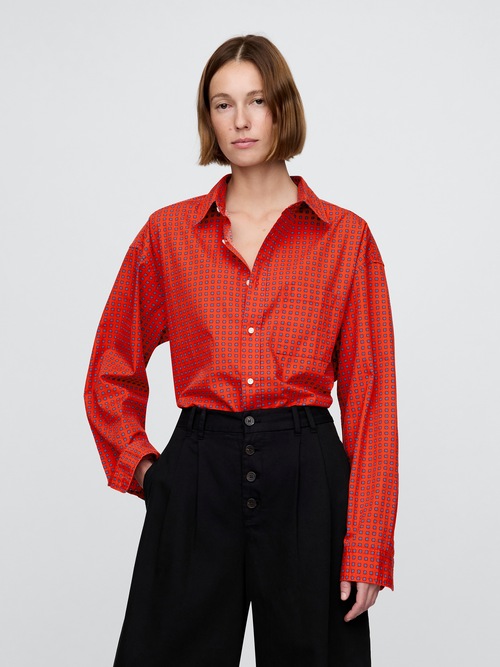 Gap × DÔEN オーガニックコットン ポプリン ビッグシャツ（ユニセックス）