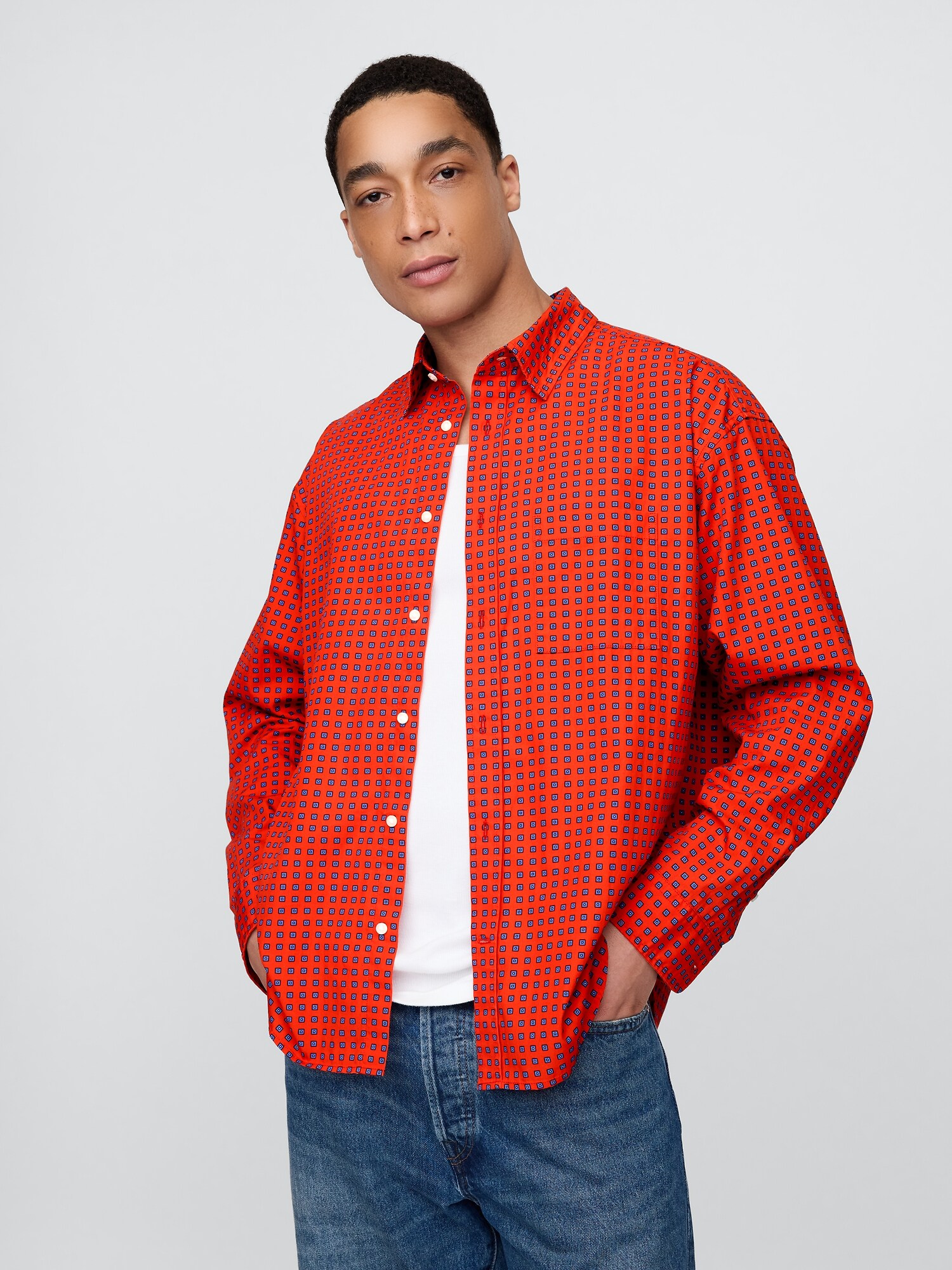 Gap × DÔEN オーガニックコットン ポプリン ビッグシャツ（ユニセックス）-3