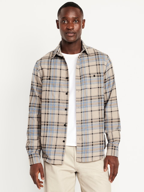 CHEMISE À CARREAUX EN FLANELLE AVEC POCHE