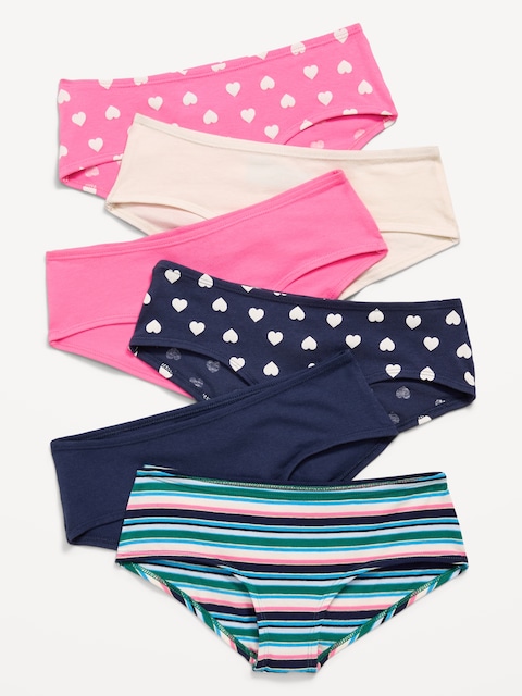 Hipster Underwear 6-Pack for Girls