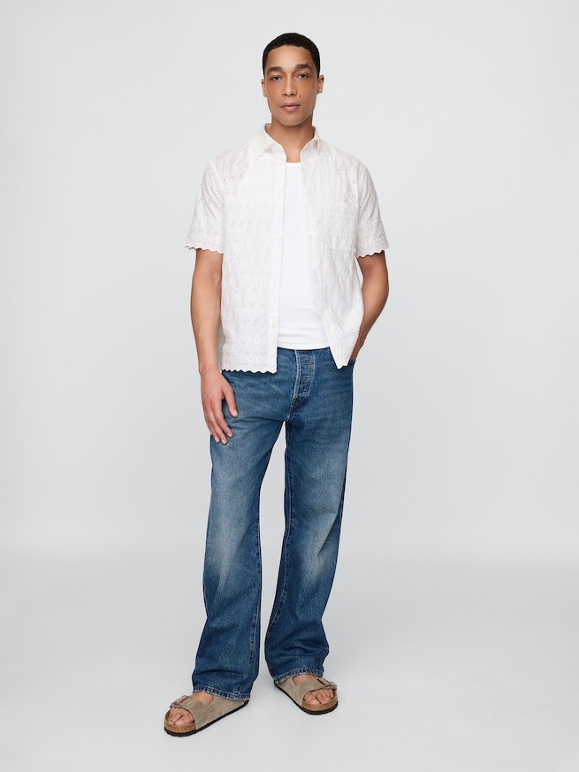 Gap × DÔEN アイレットシャツ（ユニセックス）-4