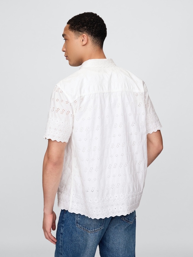 Gap × DÔEN アイレットシャツ（ユニセックス）-5