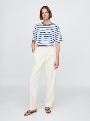 Gap × DÔEN プリーツ デニムトラウザー