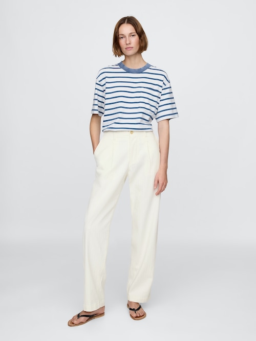 Gap × DÔEN プリーツ デニムトラウザー（ユニセックス）