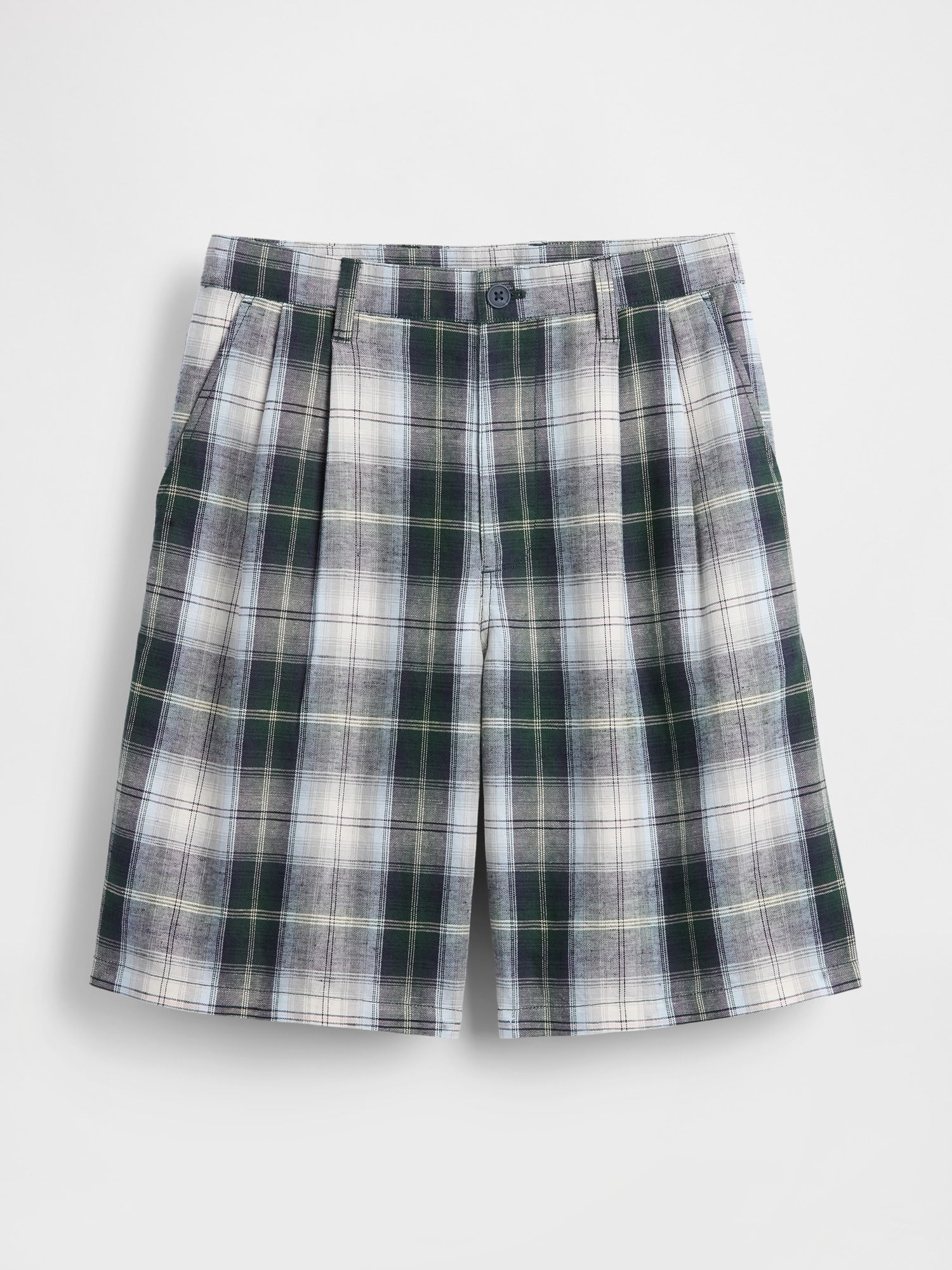 Gap × Malbon 9.5インチ プリーツ バギーショートパンツ-5