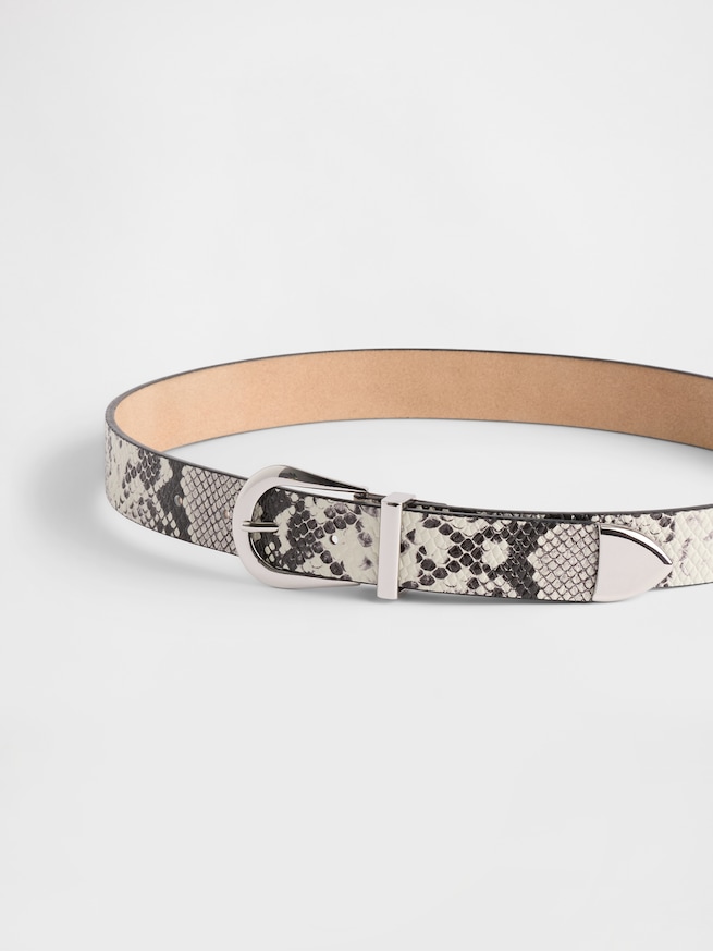 レザースネーク プリントベルト-2