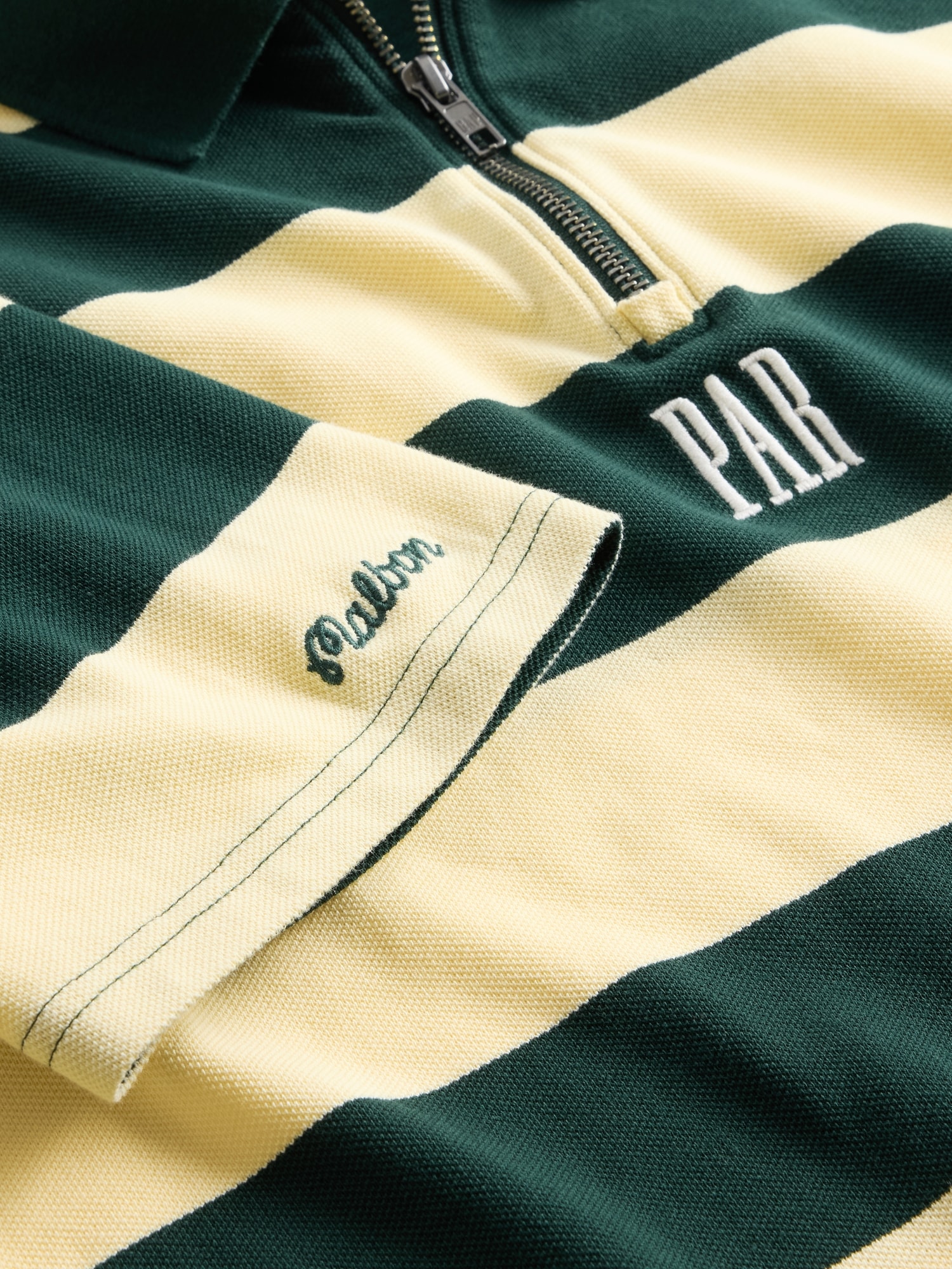 Gap × Malbon ロゴ ストライプ ポロシャツ-3