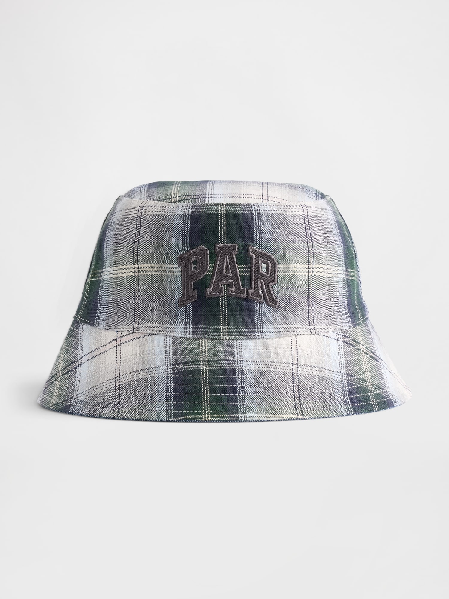 Gap × Malbon コットンリネン リバーシブル ロゴ バケットハット-0