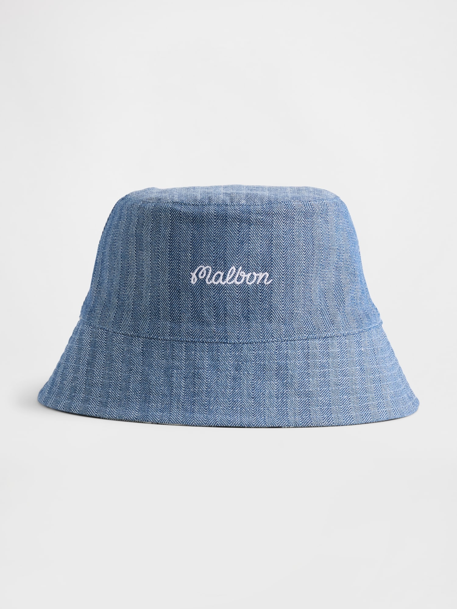 Gap × Malbon コットンリネン リバーシブル ロゴ バケットハット-1
