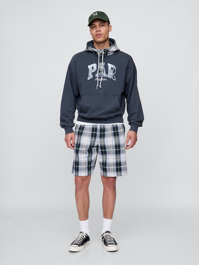 Gap × Malbon ヘビーウェイト フレンチテリー ロゴパーカー-2