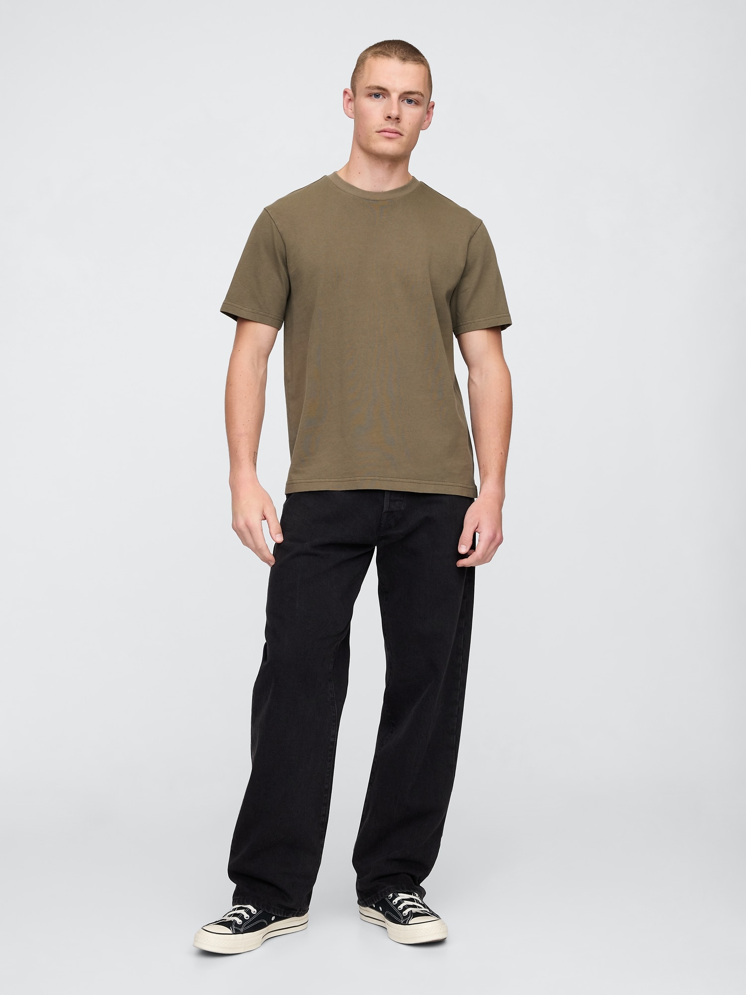ヘビーウェイト リラックスフィットTシャツ (ユニセックス)-1