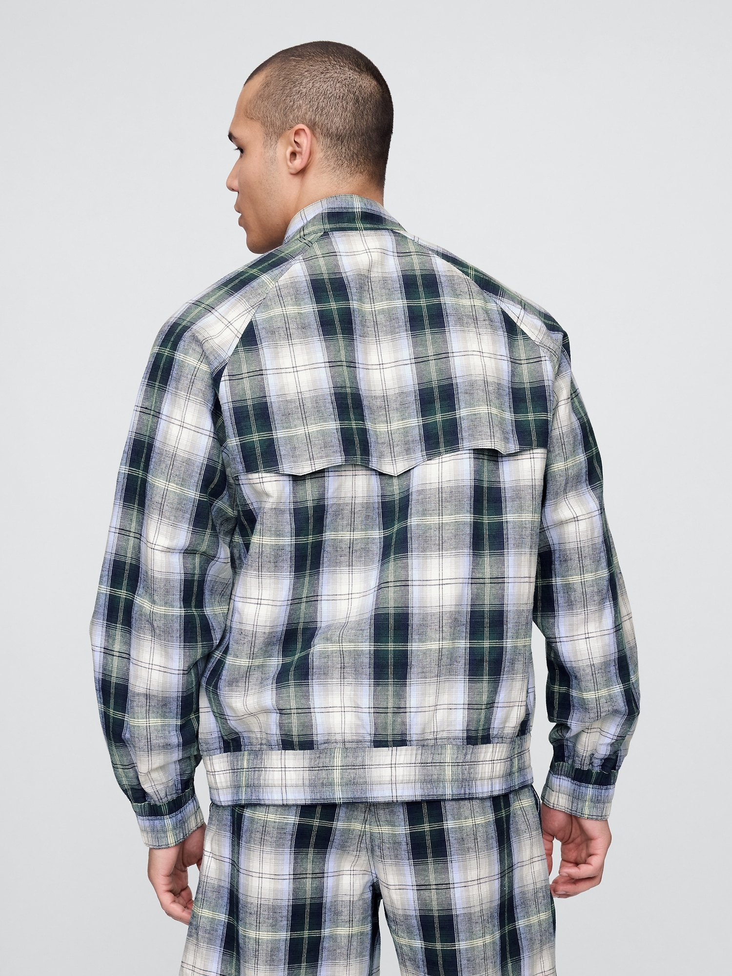 Gap × Malbon コットンリネン ボンバージャケット-2