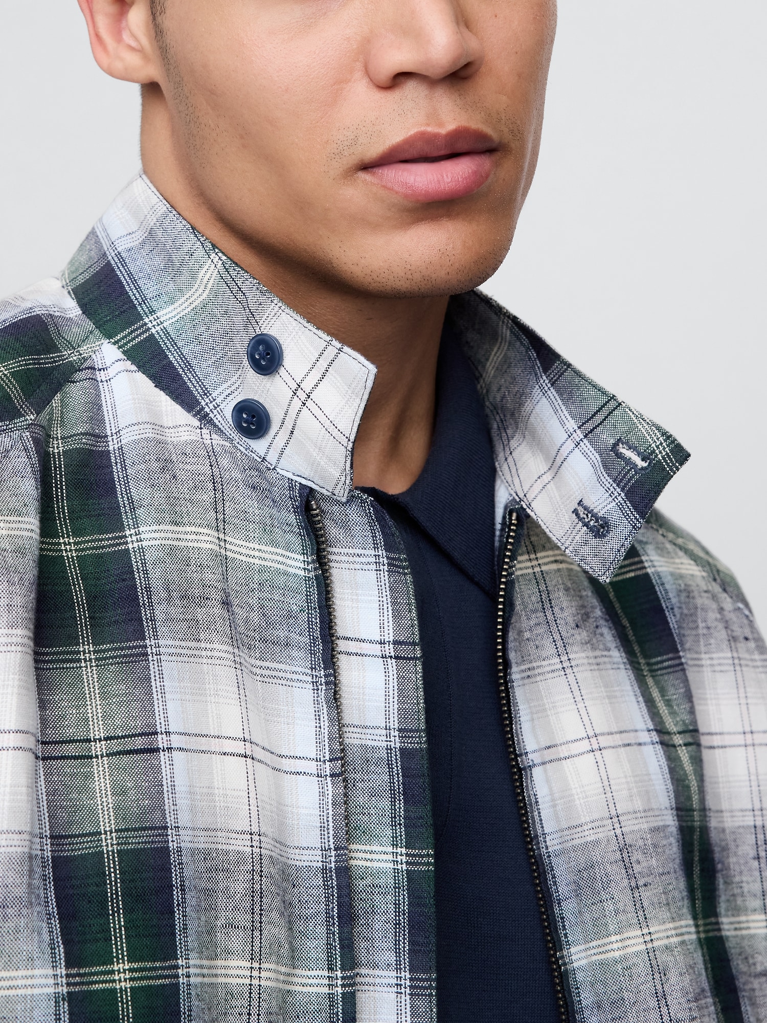 Gap × Malbon コットンリネン ボンバージャケット-4