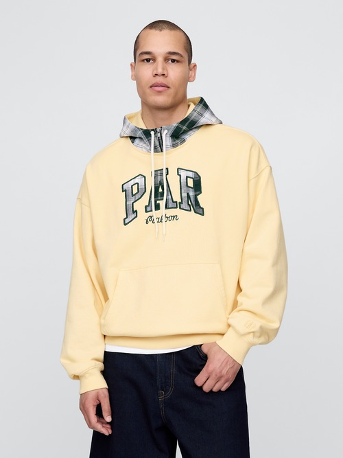 Gap × Malbon ヘビーウェイト フレンチテリー ロゴパーカー
